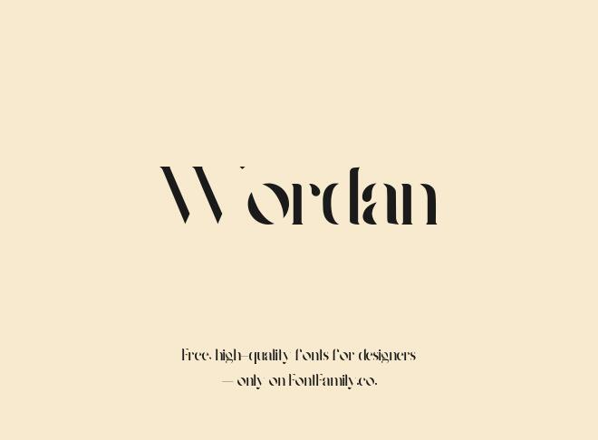 Wordan Font