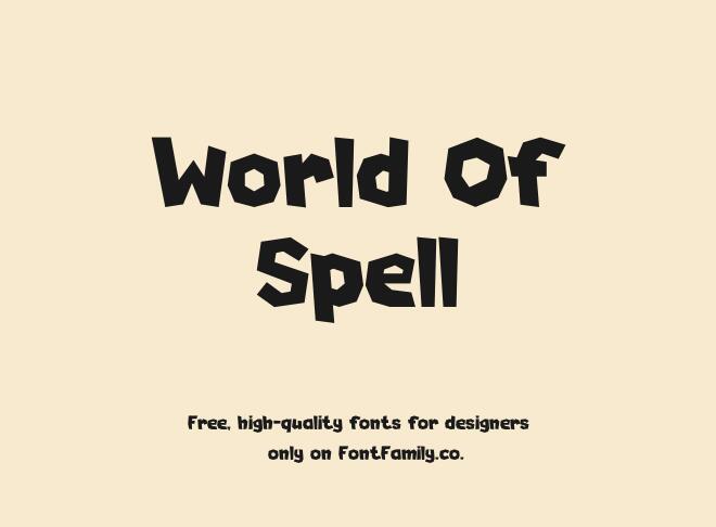 World Of Spell Font