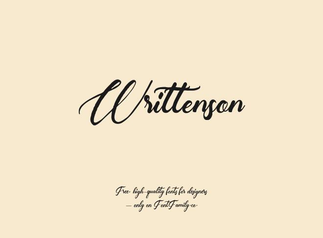 Writtenson Font