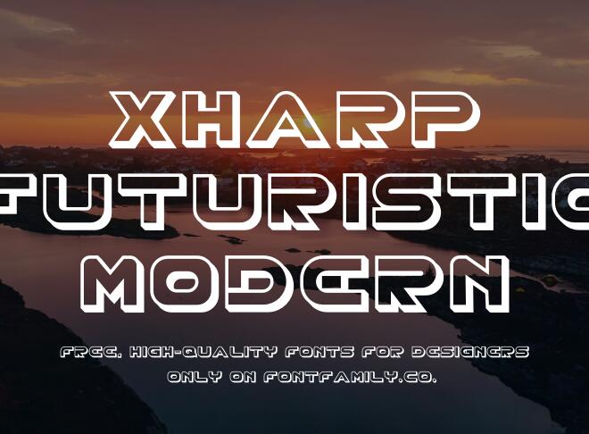 Xharp Futuristic Modern Font