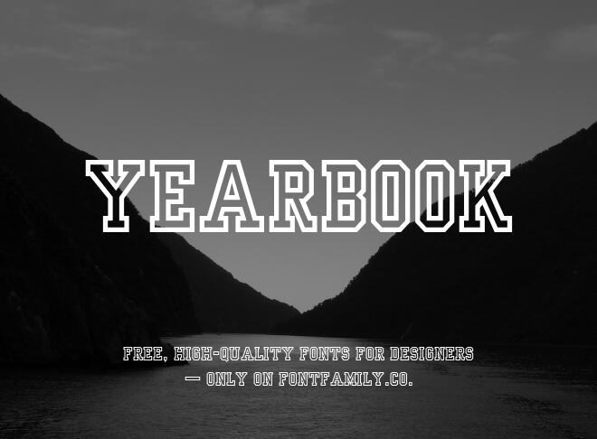 Yearbook Font