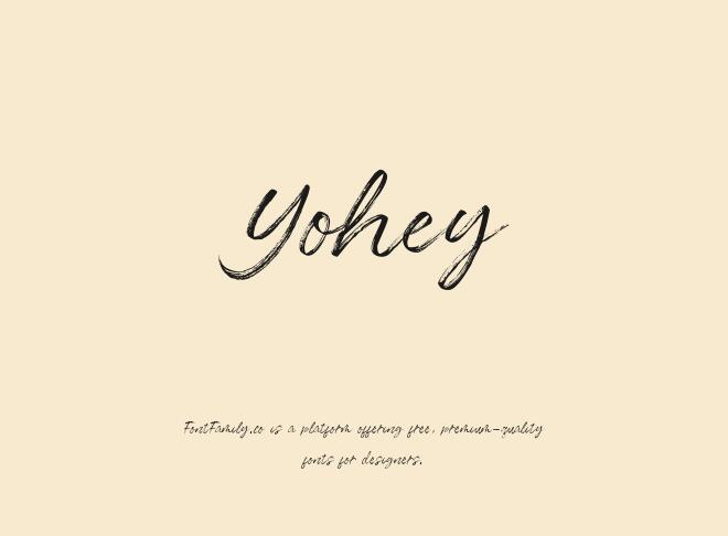 Yohey Font