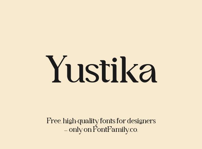 Yustika Font