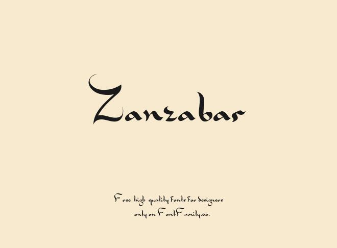 Zanzabar Font