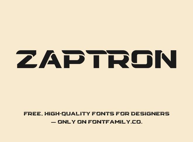 Zaptron Font