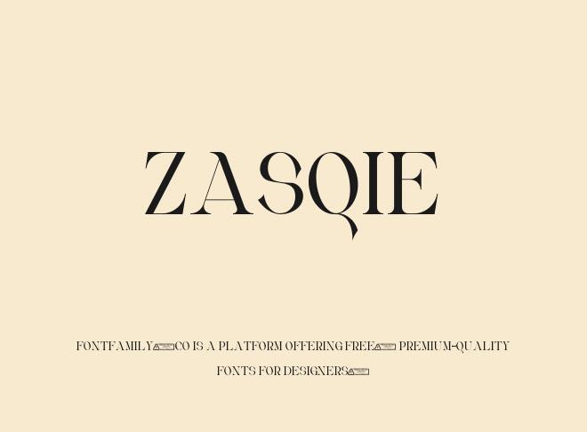 Zasqie Font