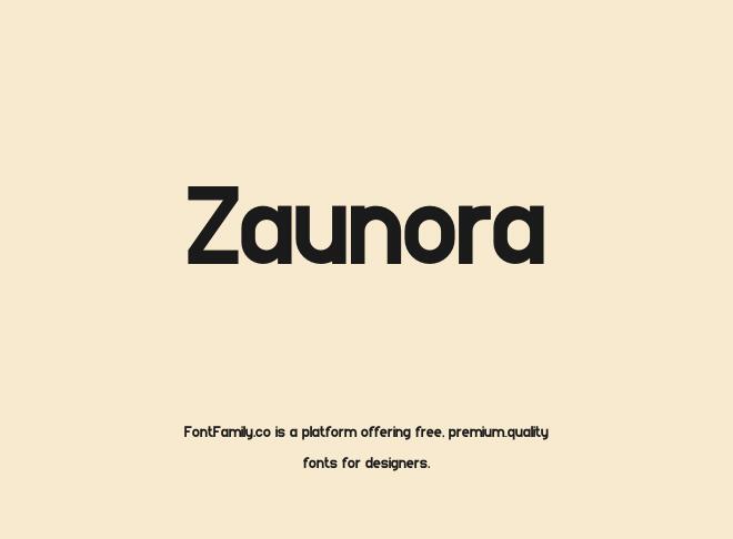 Zaunora Font