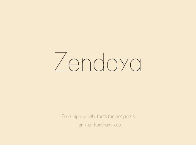 Zendaya Font
