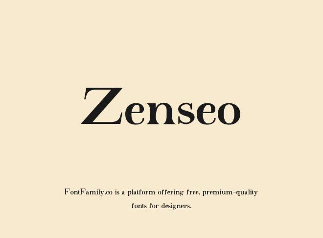 Zenseo Font