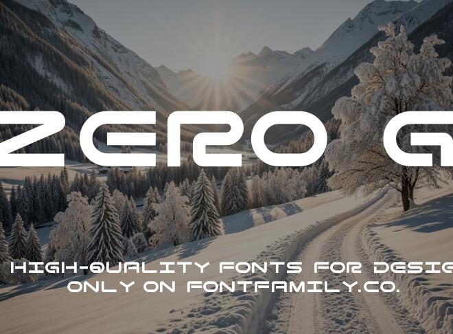 Zero G Font