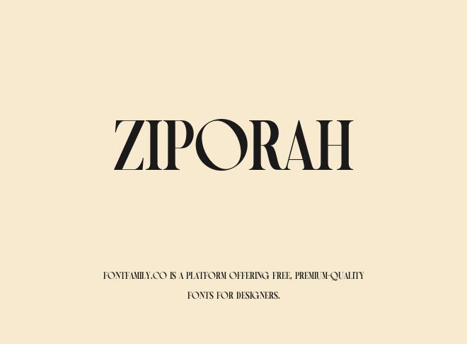 Ziporah Font