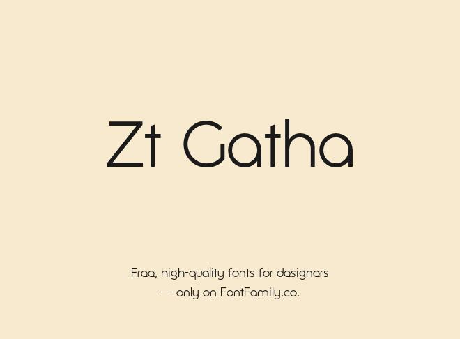 Zt Gatha Font