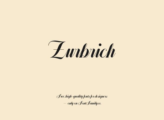 Zurbrich Font